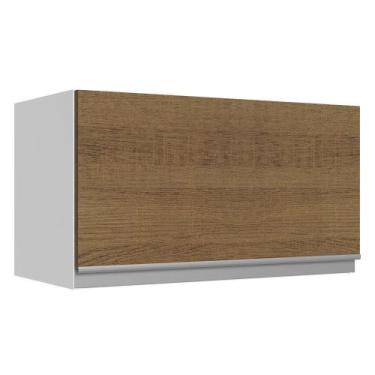 Imagem de Armário Aéreo Acordes 100% Mdf 60cm 1 Porta Branco Rustic - MADESA
