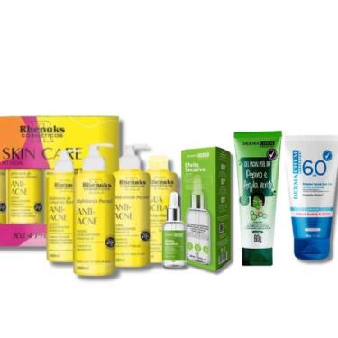 Imagem de KIT Skincare Anti Acne Rhenuks, Sérum Secativo Anti espinhas , Mascara