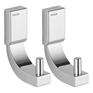 Imagem de Kit 2 Peças Cabide Porta Toalha Rosto Docol Top 00534306