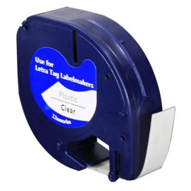 Imagem de Fita para Rotulador Eletrônico Compatível com Dymo 12267 Plástica 12mm