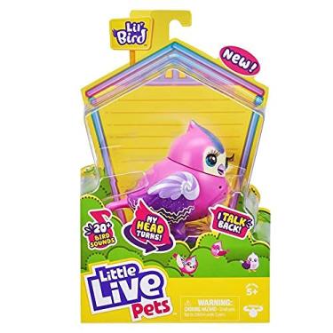 Imagem de Little Live Pets Lil Bird – Pacote único de pássaro da Little Live Pets – Nova cabeça em movimento – Mais de 20 sons de pássaros – Reage ao toque (Candi Sweet)