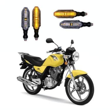 Imagem de KIT 4 Setas Esportivas Pisca de Led Modelo P26 Para Moto SUZUKI YES 12