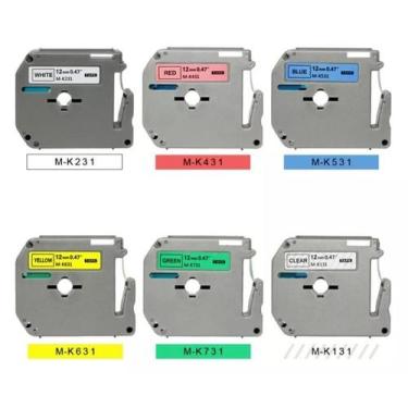 Imagem de Kit 06 Fitas Coloridas Compativel P/ Rotulador Mk231 Pt-80 PT-M95 - IM