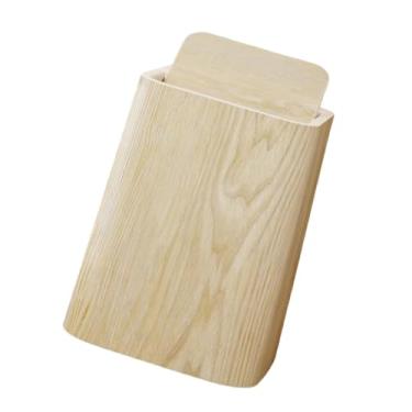 Imagem de Bothyi Balde de armazenamento de lixo versátil, boca grande, abertura minimalista, cesto de papel para cozinha, quarto, hotel, sala de estar, L