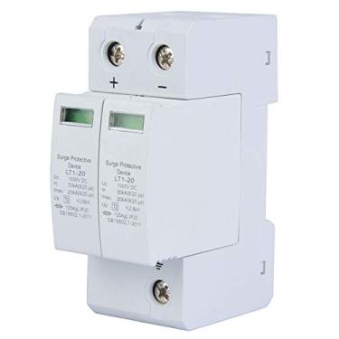 Imagem de Luqeeg Disjuntor Em Miniatura, 2p 20ka Din Rail Instalação Solar Switch Switch 36mm Guias Trilhos Com Design Modular Material Pc Disjuntor de Circuito DC para Sistemas Solares Home (2p20ka)