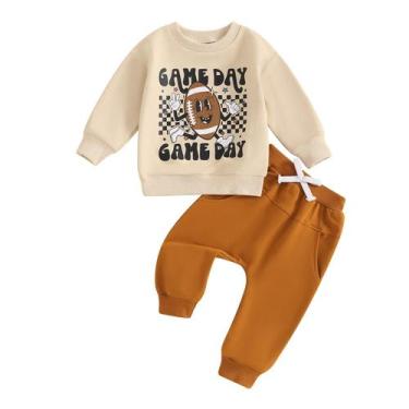 Imagem de Conjunto de roupas Baby Boy Fall, moletom de manga comprida 6-24M (cáq