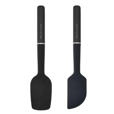 Imagem de Jogo Espátula Pão Duro e Clássica Silicone Preto KitchenAid