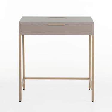 Imagem de Escrivaninha Square 1 Gaveta 70 cm x 48 cm Nude Gianduia