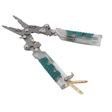 Imagem de Fockety Descascador de Fio 20 Em 1 Com Testador de Tensão, Ferramenta de Decapagem de Fio Dobrável Profissional Resistente, Descascador de Crimpador de Fios para Cortar, Puxar