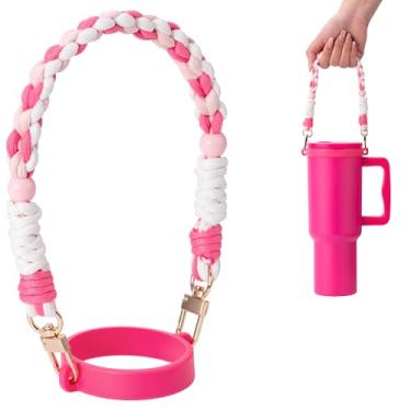 Imagem de Soledea Alça de alça de garrafa de água compatível com garrafa de água Owala, suporte com alça compatível com acessórios Stanley Cup
