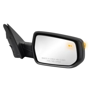 Imagem de Dexepe Conjunto de espelho lateral do passageiro compatível com Chevy Malibu 2016-2022 com monitor de ponto cego aquecido, seta, vidro de memória ajustável de energia preto substitui 84785586 84269681