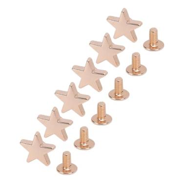 Imagem de Generic Kit de Parafusos de Rebite, 50 Conjuntos de Rebites Pentagrama, Fácil Instalação, Material de Liga de Zinco para Roupas, Sapatos, Artesanato (Ouro)
