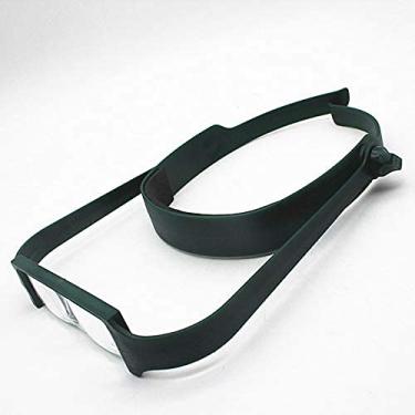 Imagem de uhyOHF Lupa de faixa de cabeça, 1,6 x 2,0 x 2,5 x 3,5 x 3,5 x ajuda a usar o velho homem lendo lupa 4 lentes lupa joia reparo de telefone celular leitura/obeservação/reparo (