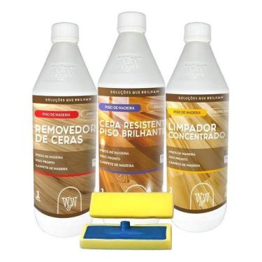 Imagem de W&W Cera Para Madeira 1L Limpador Removedor Espalha - Ww