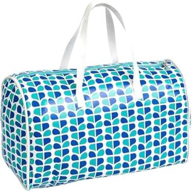Imagem de Bolsa Térmica Baú 15 Litros Impermeável PVC Grande com Alças e Zíper para Natação e Esportes 20x25x40cm Viagem Cooler Térmico (Azul Assencio)
