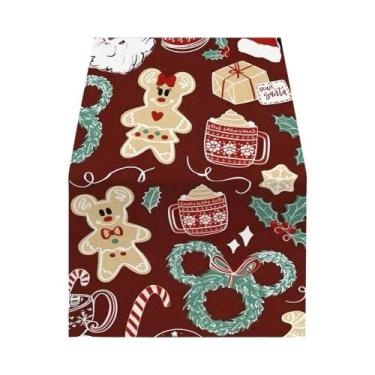 Imagem de Toalha De Mesa De Natal Da Disney Com Estampa Temática De Mickey Mouse