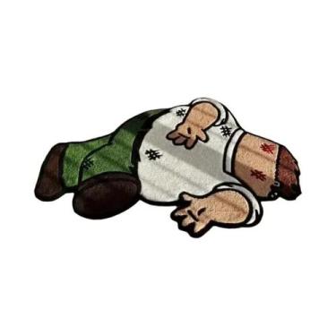 Imagem de Tapete De Imitação De Cashmere Em Estilo Cartoon Antiderrapante E Resi