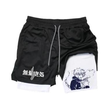 Imagem de Shorts De Compressão Masculinos De Secagem Rápida Jujutsu Kaisen 2 Em 