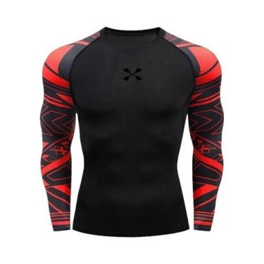 Imagem de Camiseta De Compressão Slim Fit Para Homens Cody Lundin Rash Guard Par