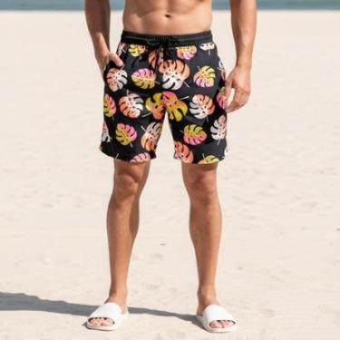 Imagem de Bermuda Praia Tactel Elastano Premium Short Mauricinho-Masculino