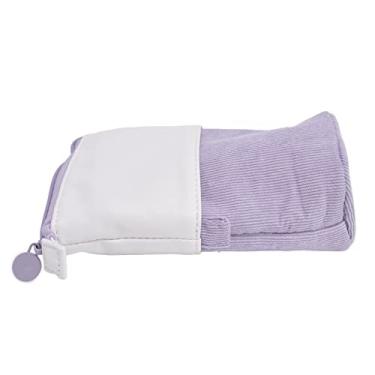 Imagem de aqxreight Estojo de Lápis Suporte para Caneta Bonito Estojo Telescópico Bolsa de Maquiagem Portátil para Estudantes Escolares Escritório Mulheres Adolescentes Loja Verde Limpa Fácil Uso Durável (Roxo)
