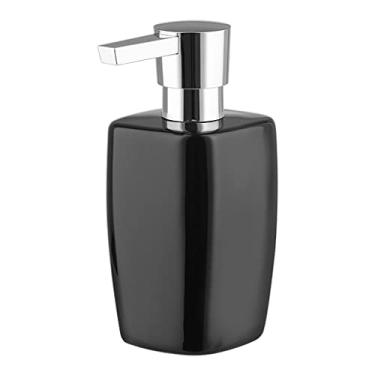 Imagem de Dispensador de sabão líquido para cozinha, xampu, engarrafamento, banheiro, bancada, saboneteira, dispensador de loção de cerâmica, adequado para xampu, loção, água e sabão, dispensador de sabão