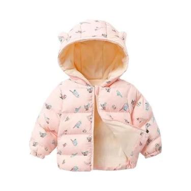 Imagem de Jaqueta De Inverno Para Meninos E Meninas, Casaco De Pluma Com Capuz D