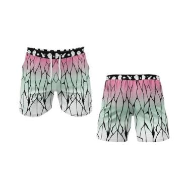 Imagem de Shorts De Praia Esportivos Impressos Em 3D De Secagem Rápida Para Verã