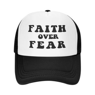 Imagem de Boné de beisebol Faiths Over Fears para homens e mulheres - Yiweisai