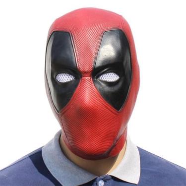 Imagem de Máscara Deadpool Latex para festa à fantasia de carnaval de Halloween 