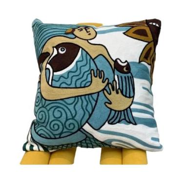 Imagem de Capa De Almofada Decorativa Abstrata Impressa Em 3D Picasso Para Sofá,