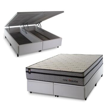 Imagem de Cama Box Baú Preston com Molas Ensacadas 193x203 King House