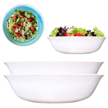 Imagem de 2 Tigelas Saladeira Bowl Grande Cumbuca em Melamina Verde 800ml - Fx