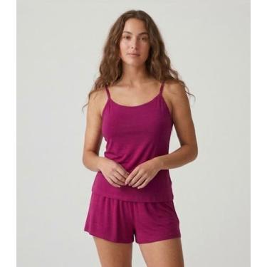 Imagem de Pijama Feminino De Alças Select Vermelho, M, Vermelho