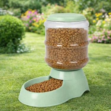 Imagem de Comedouro Automático Galão 3,8L para Cães e Gatos  Alimentador Pet Prá