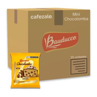 Imagem de Mini Chocolomba Páscoa Gotas Chocolate Bauduco Kit 25un 80g - Bauducco