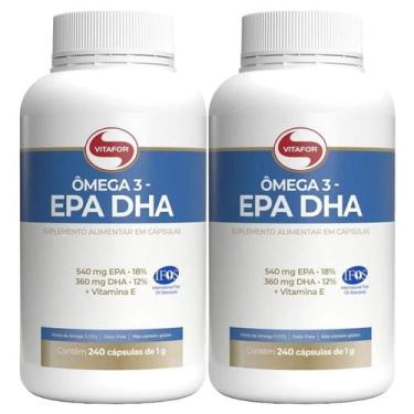 Imagem de Kit 2X Ômega 3 EPA DHA - 240 Cápsulas 1g - Vitafor