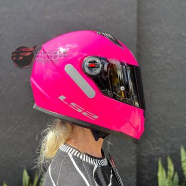 Imagem de Capacete LS2 FF358 Monocolor Pink, 60, Rosa