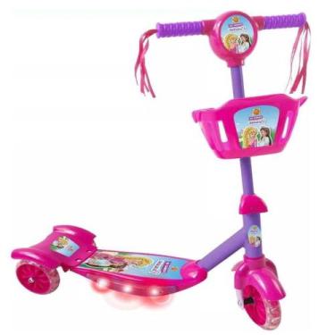 Imagem de Patinete Com Cesta Criança Brinquedo DM Radical - DM Toys, Princesa dm