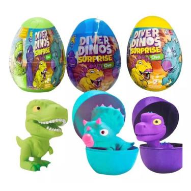 Imagem de Diver Dinos Surprise Ovo Sortido Com Dinossauro Massinha 8294 - Divert