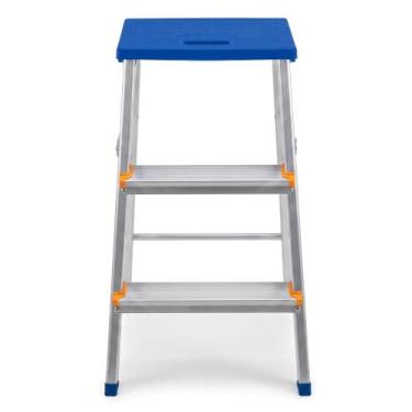 Imagem de Escada de Alumínio Doméstica 2 Degraus Bumper