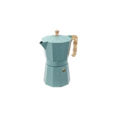 Imagem de Cafeteira Italiana Brinox Verona 6 Xícaras em Alumínio Verde Verde