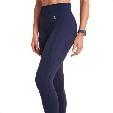 Imagem de Calça Lupo Sport Legging Fitness Max Ideal Para Academia, G, Marinho