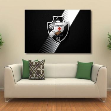 Imagem de Quadro decorativo Vasco Futebol com Tela em Tecido