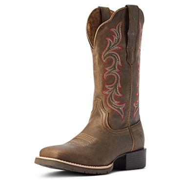 Imagem de ARIAT Bota ocidental feminina Hybrid Rancher Stretchfit, Pebble, 9.5