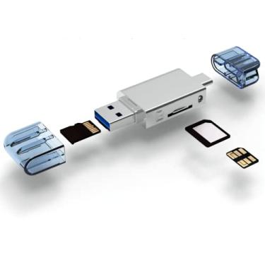 Imagem de chenyang UC-361CY USB Tipo C Leitor de Cartão, USB C Tipo C/USB 2.0 para NM Nano Cartão de Memória e Leitor de Cartão TF Micro SD para Telefone e Laptop
