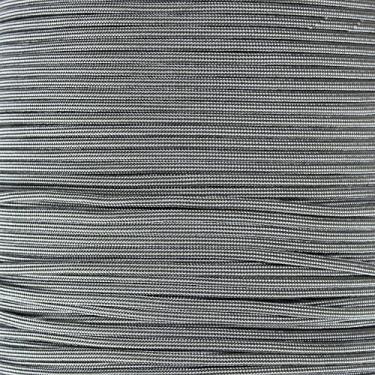 Imagem de Paracord 550 de 30 metros com corda de enrolar de corda de enrolar – de corda de paraquedista disponíveis, White with Olive Drab Stripes