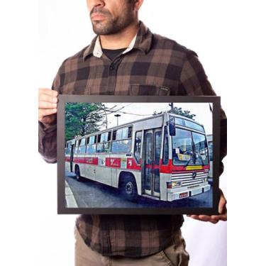 Imagem de Quadro Foto Arte Ônibus Antigo Linha 3459 Itaim Paulista - Fanarte