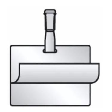 Imagem de Película Auto Plastificante Crachá Horizontal Caixa 100 Unds