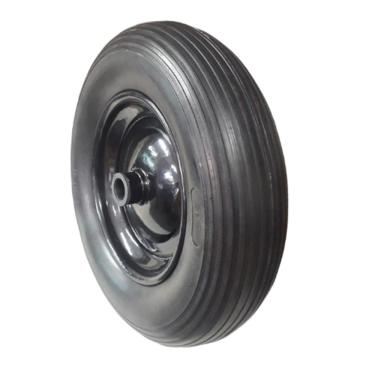 Imagem de Roda Pneu Maciço Carrinho Plataforma Carga C/ Rolamento